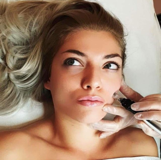 Woman having a beauty treatment at Mali Salon